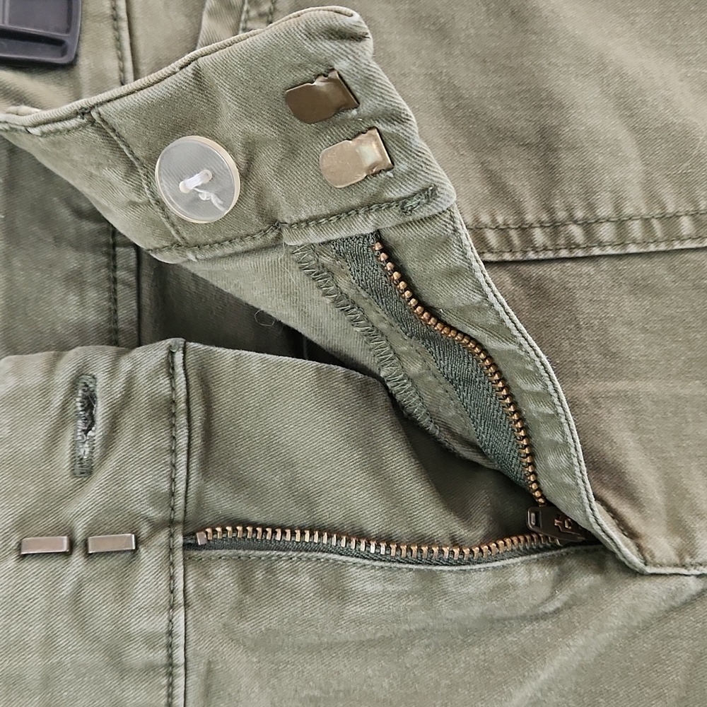 Old Navy Moss Landing Green Pixie Chino Pants Size 10 – High-Rise Skinny Ankle - Picture 9 of 13